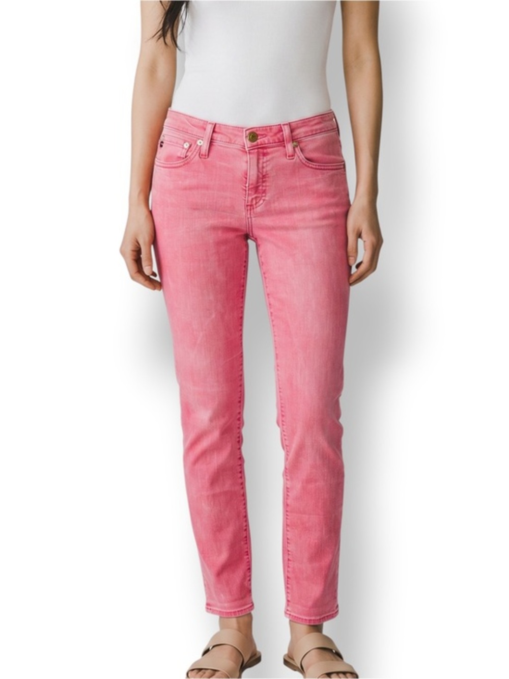4/$20 AG Adriano Goldschmied The Stilt Pink Skinny Jeans 28R Bloomingdale’s
